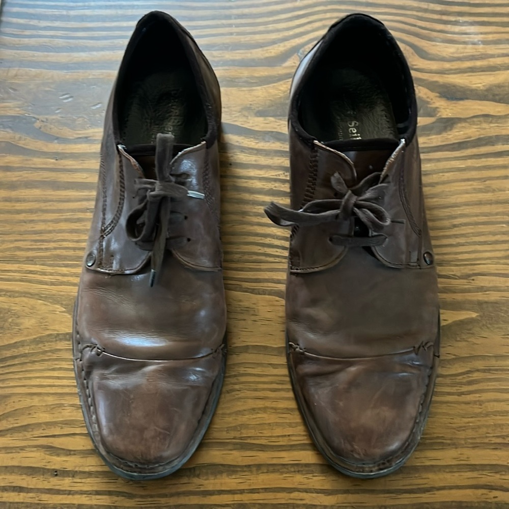 Josef Seibel Leather Comfort Shoes Size 12 Euro 46 - Used